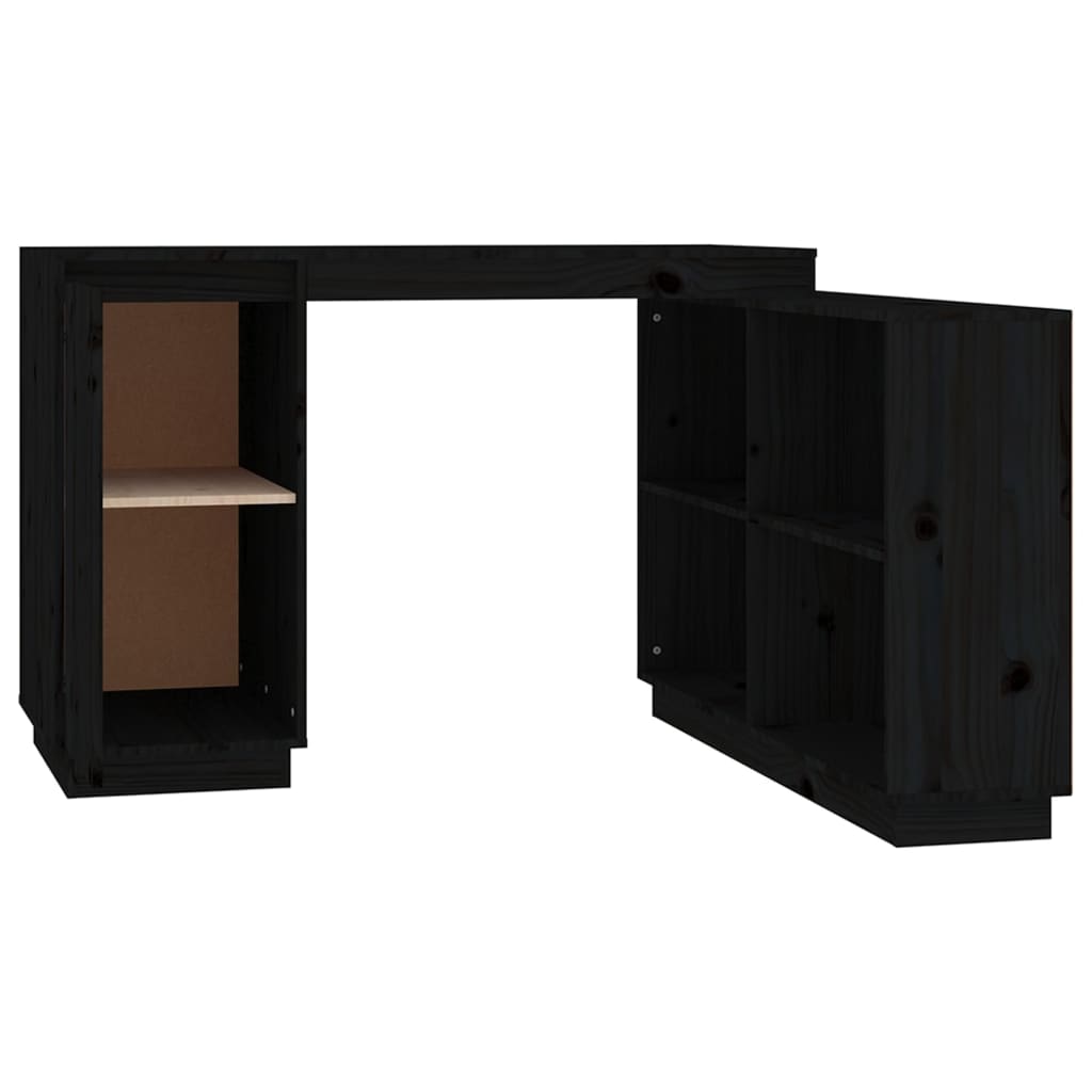 Schreibtisch Schwarz 110x50x75 cm Massivholz Kiefer - Premium Schreibtische  - Just €277.43! Shop now at homesales4u