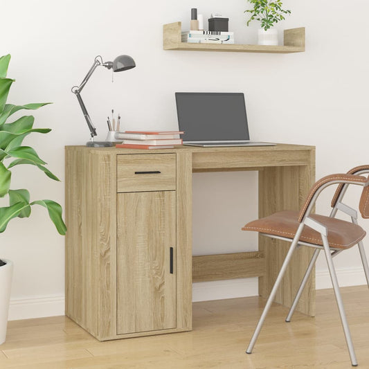 Schreibtisch Sonoma-Eiche 100x49x75 cm Holzwerkstoff - Premium Schreibtische  - Just €99.04! Shop now at homesales4u