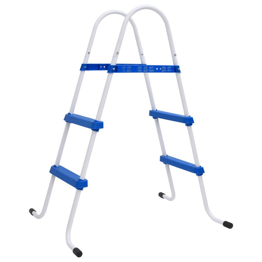 Pool-Leiter Blau und Weiß 84 cm Stahl - Premium Pool-Lleiter, -treppen & -rampen  - Just €74.98! Shop now at homesales4u