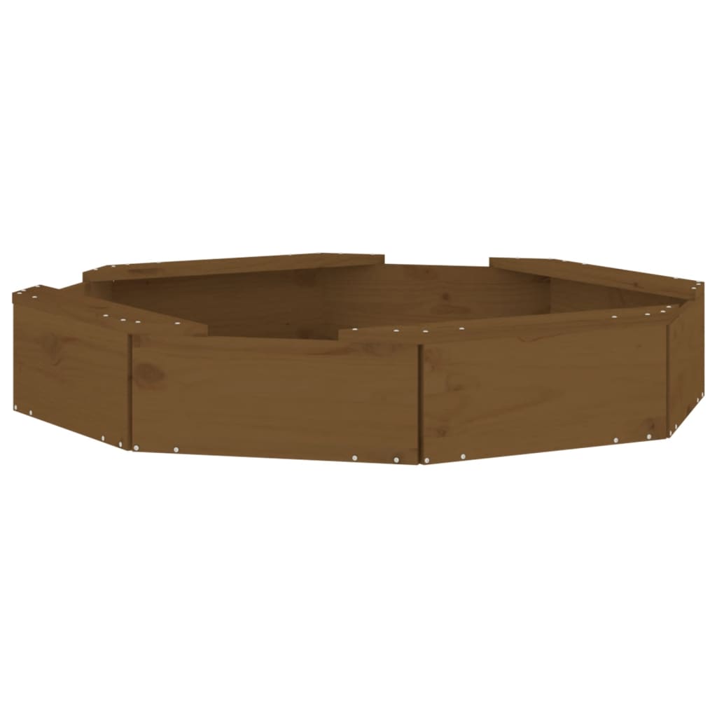 Sandkasten mit Sitzen Honigbraun Achteck Massivholz Kiefer - Premium Sandkästen  - Just €81.57! Shop now at homesales4u