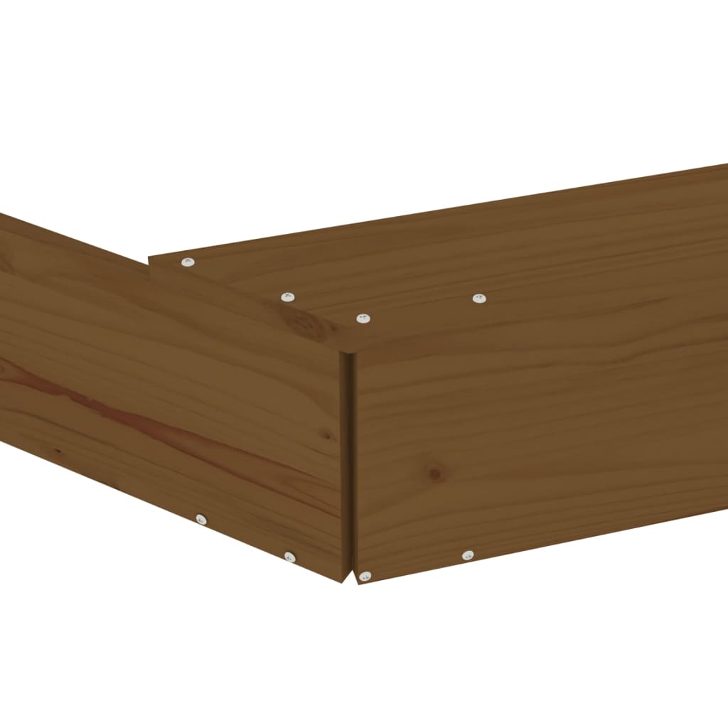 Sandkasten mit Sitzen Honigbraun Achteck Massivholz Kiefer - Premium Sandkästen  - Just €81.57! Shop now at homesales4u