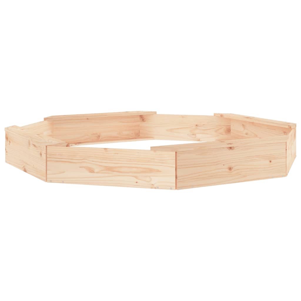 Sandkasten mit Sitzen Achteck Massivholz Kiefer - Premium Sandkästen  - Just €91.51! Shop now at homesales4u
