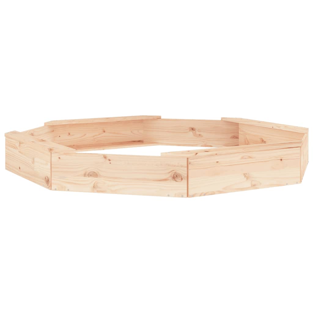 Sandkasten mit Sitzen Achteck Massivholz Kiefer - Premium Sandkästen  - Just €91.51! Shop now at homesales4u