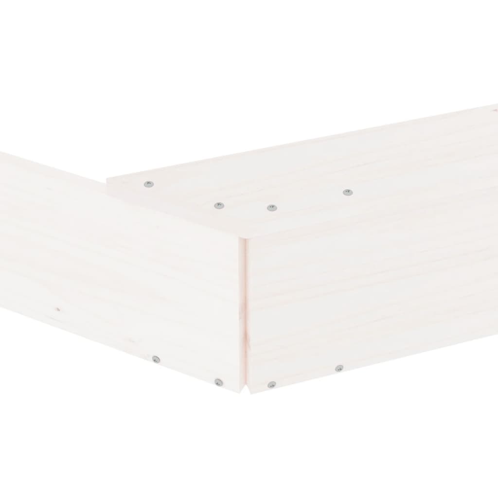 Sandkasten mit Sitzen Weiß Achteck Massivholz Kiefer - Premium Sandkästen  - Just €89.63! Shop now at homesales4u