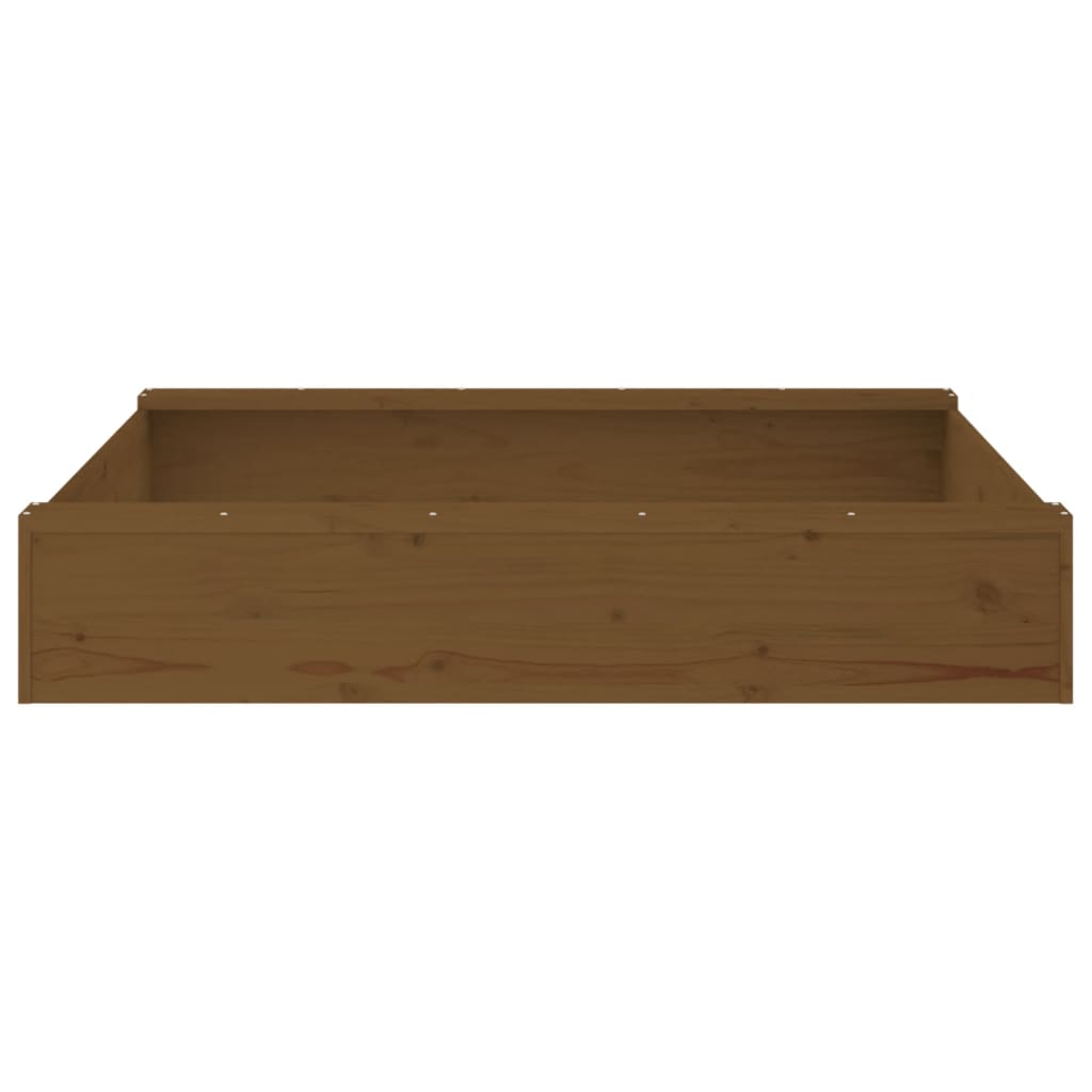 Sandkasten mit Sitzen Honigbraun Quadratisch Massivholz Kiefer - Premium Sandkästen  - Just €55.55! Shop now at homesales4u
