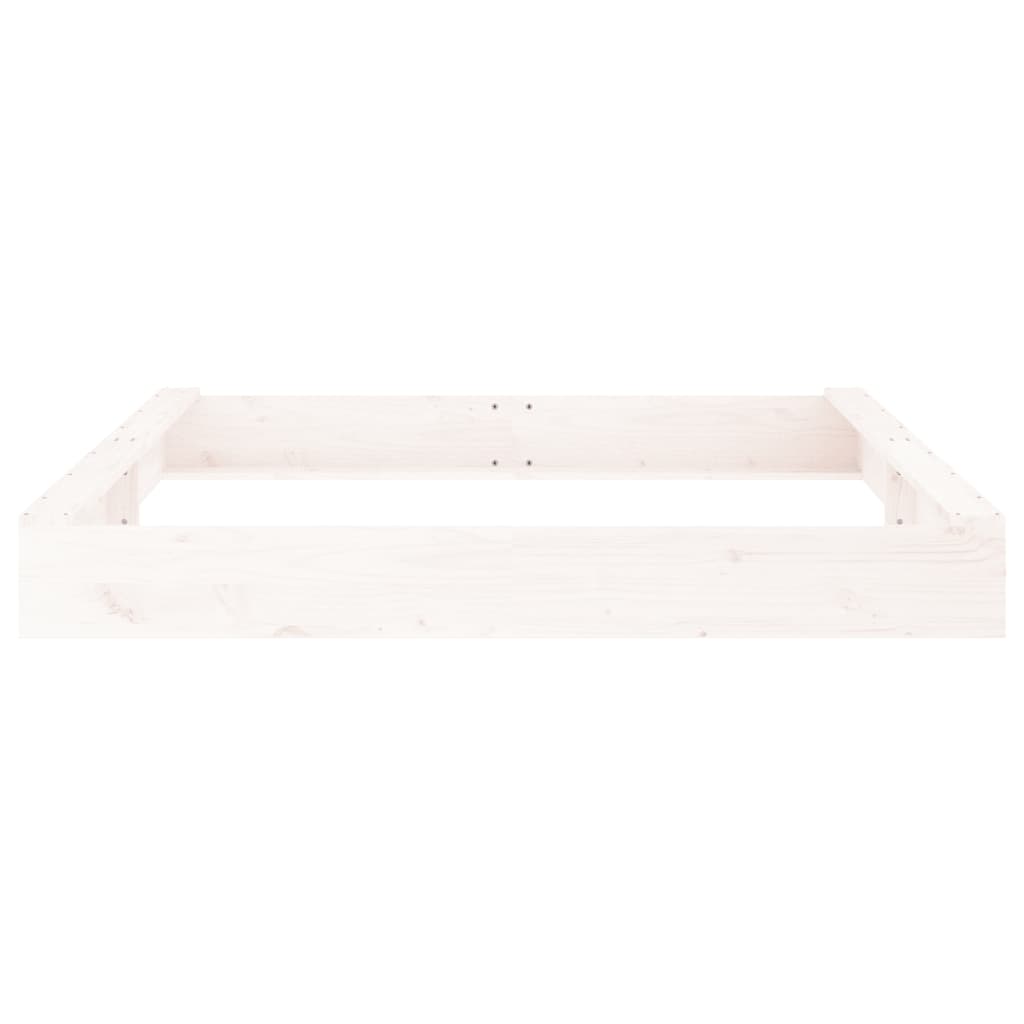 Sandkasten mit Sitzen Weiß Quadratisch Massivholz Kiefer - Premium Sandkästen  - Just €97.89! Shop now at homesales4u