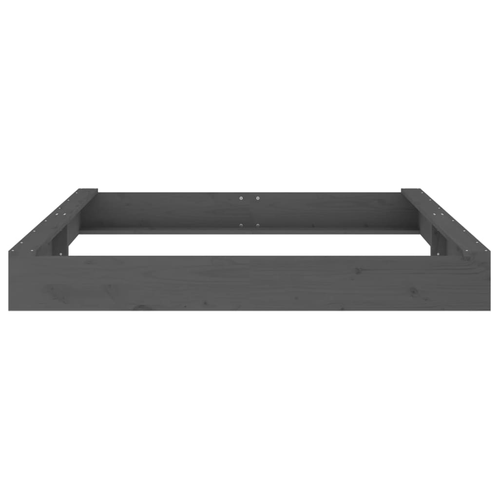 Sandkasten mit Sitzen Grau Quadratisch Massivholz Kiefer - Premium Sandkästen  - Just €131.02! Shop now at homesales4u
