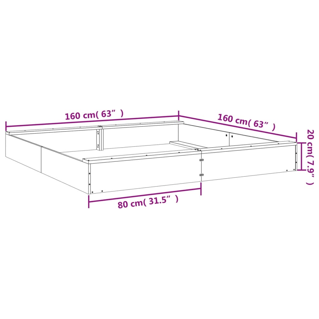 Sandkasten mit Sitzen Schwarz Quadratisch Massivholz Kiefer - Premium Sandkästen  - Just €98.41! Shop now at homesales4u