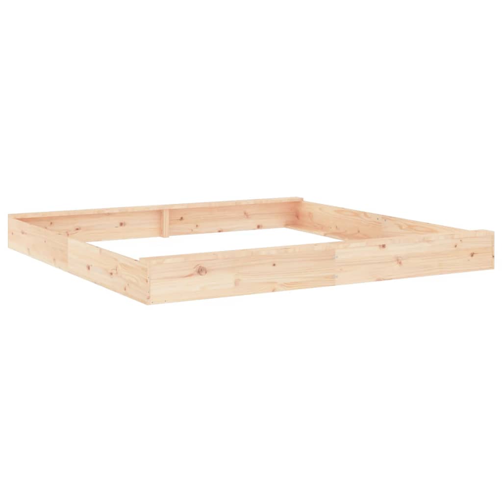 Sandkasten mit Sitzen Quadratisch Massivholz Kiefer - Premium Sandkästen  - Just €126.67! Shop now at homesales4u