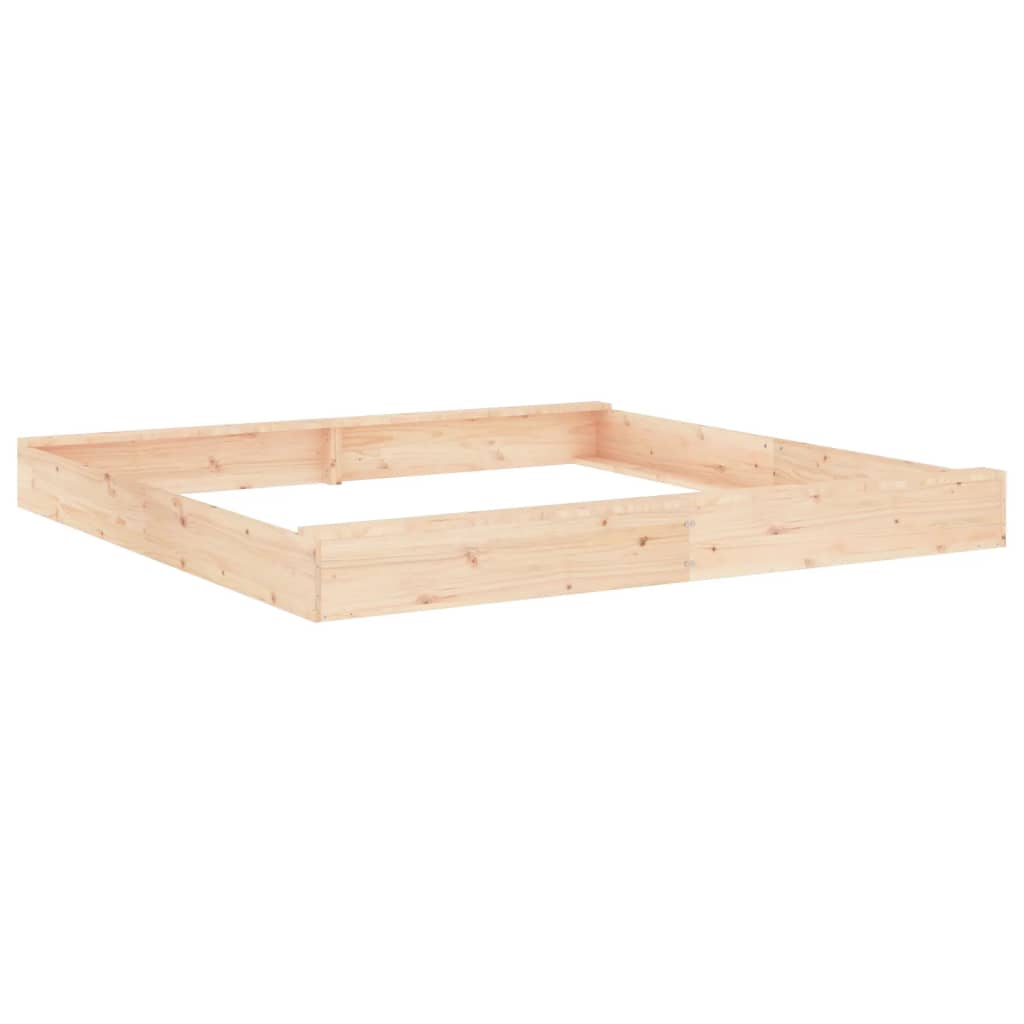 Sandkasten mit Sitzen Quadratisch Massivholz Kiefer - Premium Sandkästen  - Just €126.67! Shop now at homesales4u