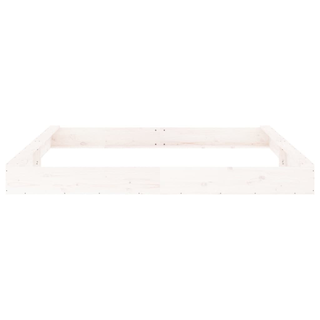 Sandkasten mit Sitzen Weiß Quadratisch Massivholz Kiefer - Premium Sandkästen  - Just €177.78! Shop now at homesales4u