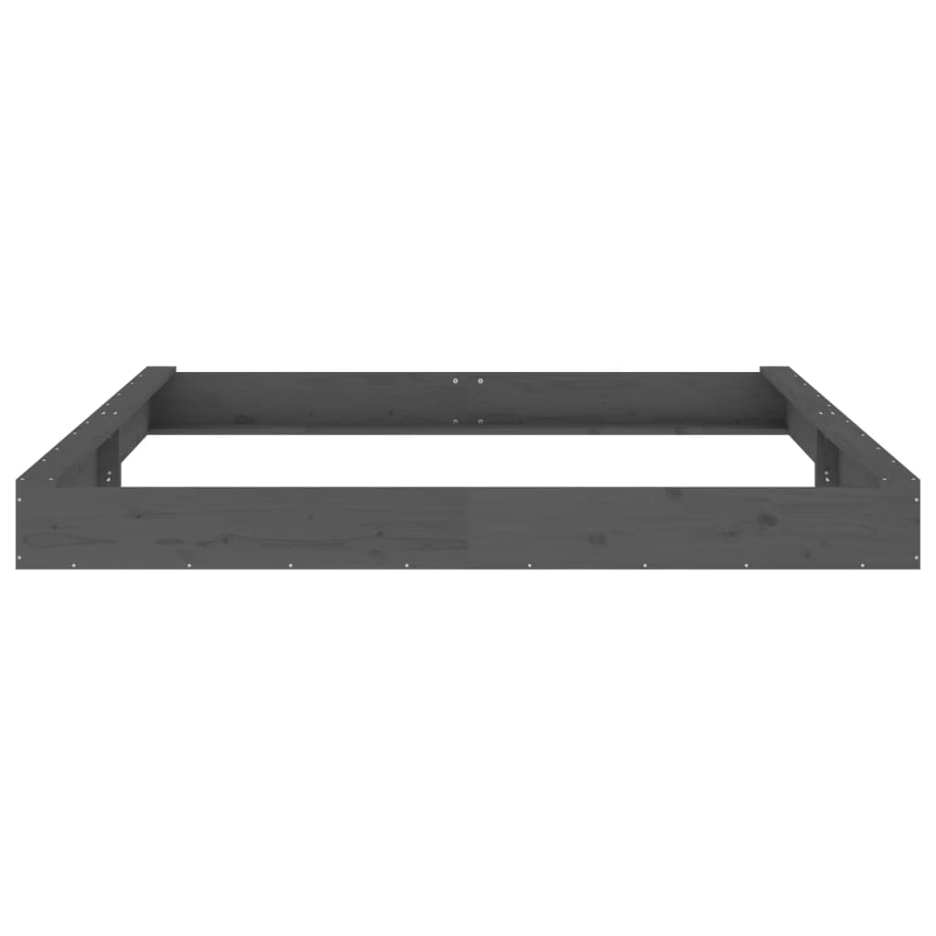 Sandkasten mit Sitzen Grau Quadratisch Massivholz Kiefer - Premium Sandkästen  - Just €194.02! Shop now at homesales4u
