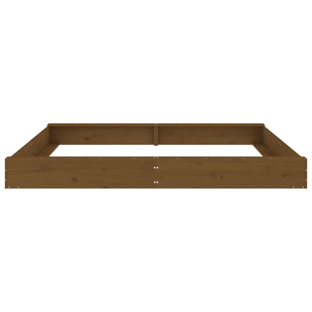 Sandkasten mit Sitzen Honigbraun Quadratisch Massivholz Kiefer - Premium Sandkästen  - Just €187.96! Shop now at homesales4u