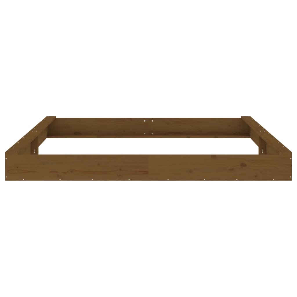 Sandkasten mit Sitzen Honigbraun Quadratisch Massivholz Kiefer - Premium Sandkästen  - Just €187.96! Shop now at homesales4u