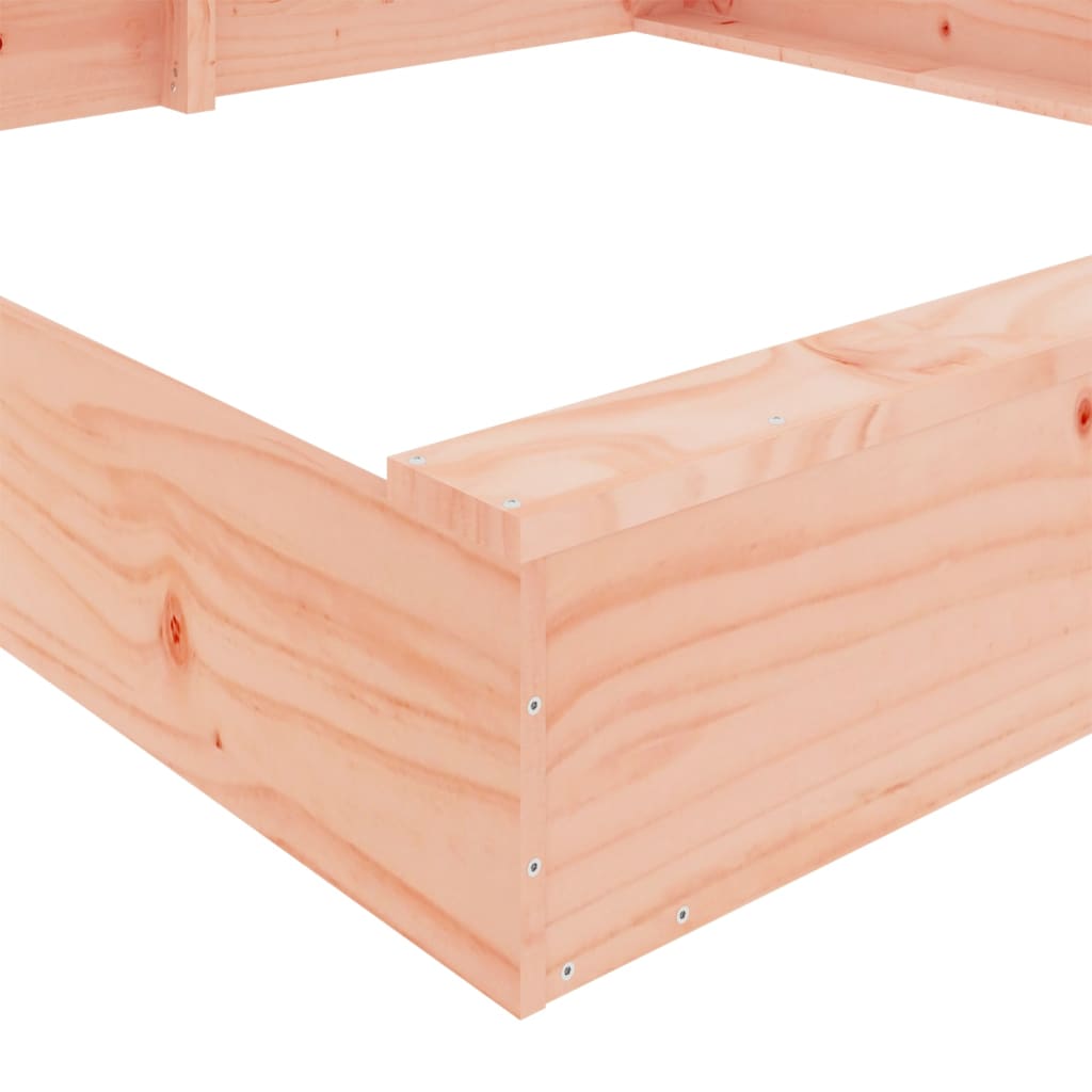Sandkasten mit Sitzen Quadratisch Massivholz Douglasie - Premium Sandkästen  - Just €166.06! Shop now at homesales4u