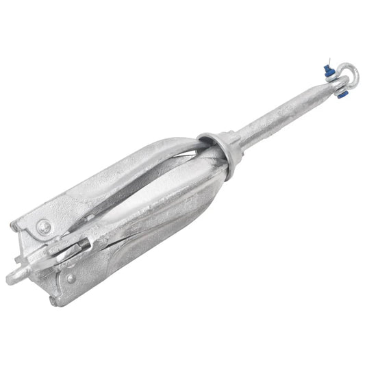 Klappanker Silber 10 kg Feuerverzinktes Gusseisen - Premium Anker  - Just €145.97! Shop now at homesales4u