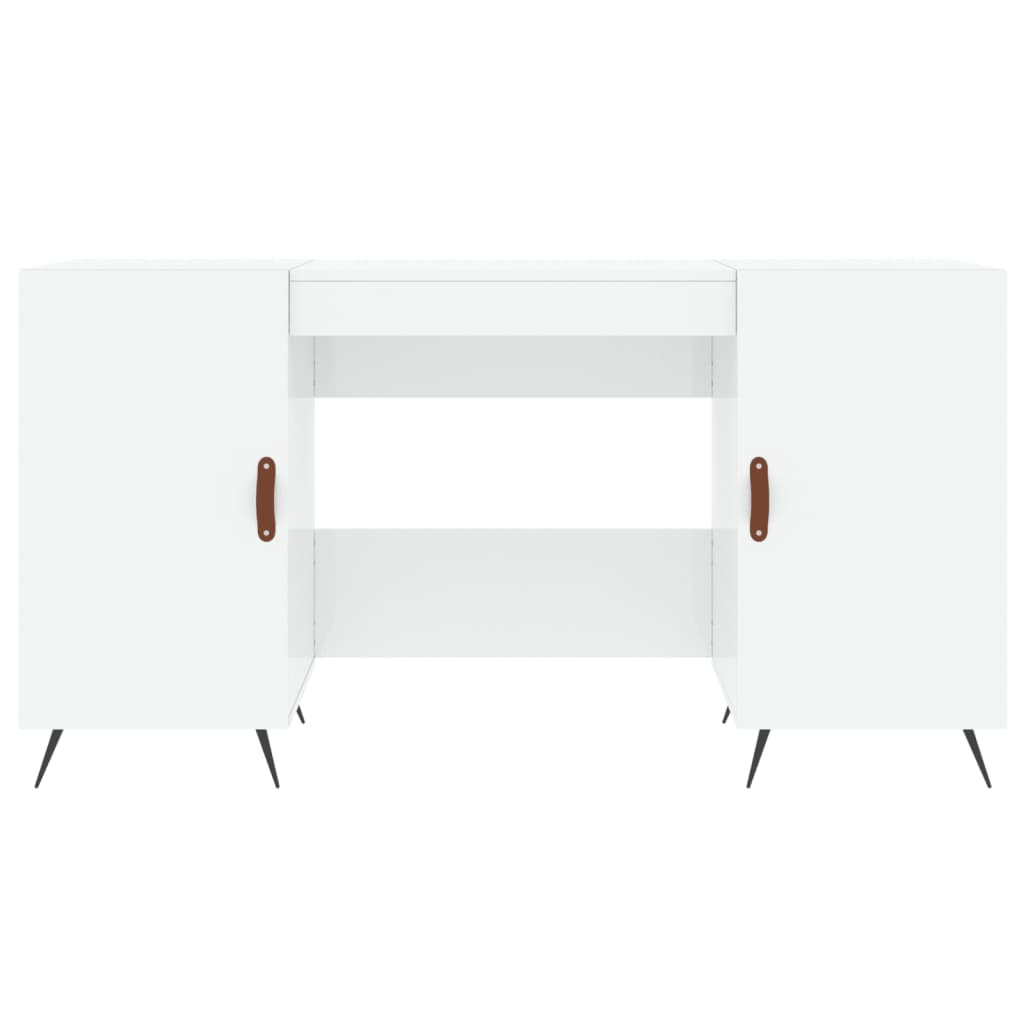 Schreibtisch Hochglanz-Weiß 140x50x75 cm Holzwerkstoff - Premium Schreibtische  - Just €157.64! Shop now at homesales4u