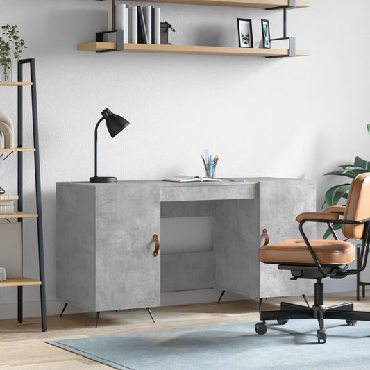 Schreibtisch Betongrau 140x50x75 cm Holzwerkstoff - Premium Schreibtische  - Just €142.98! Shop now at homesales4u