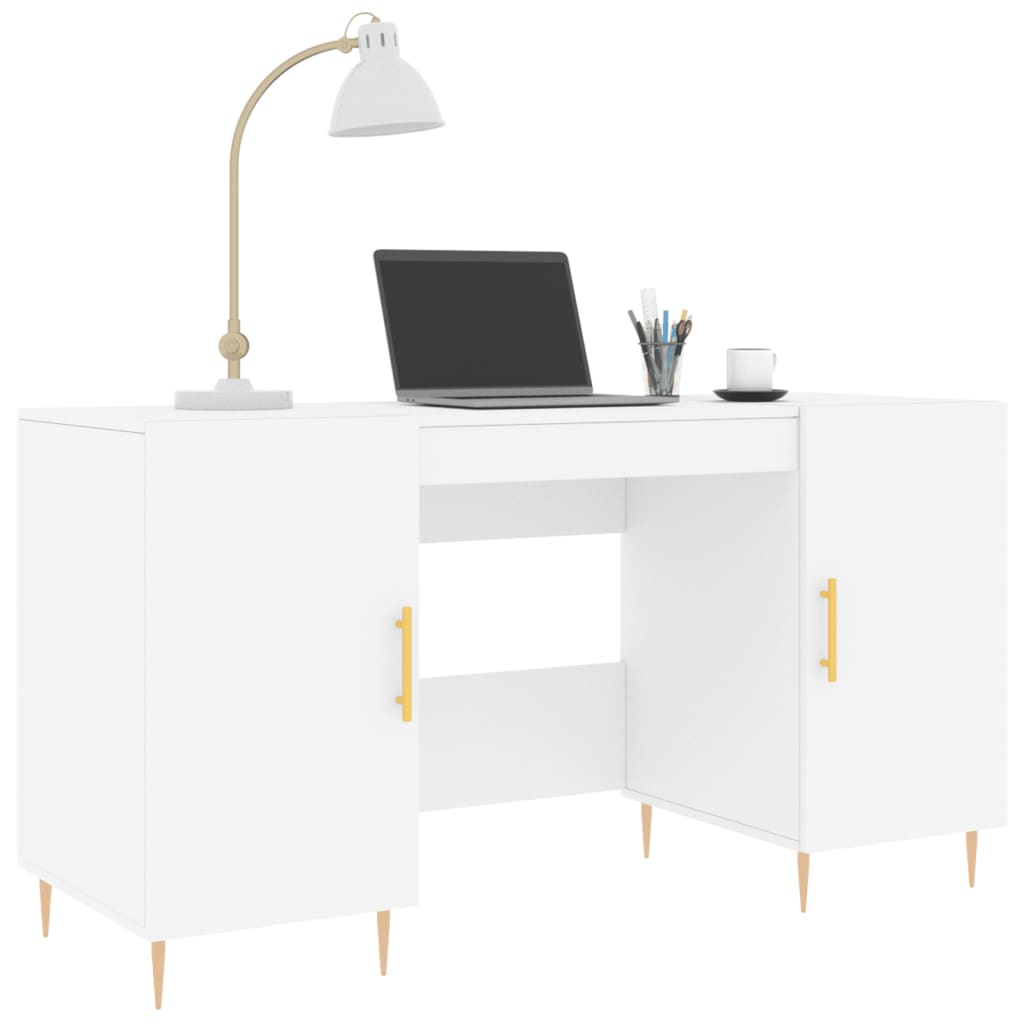 Schreibtisch Weiß 140x50x75 cm Holzwerkstoff - Premium Schreibtische  - Just €157.92! Shop now at homesales4u