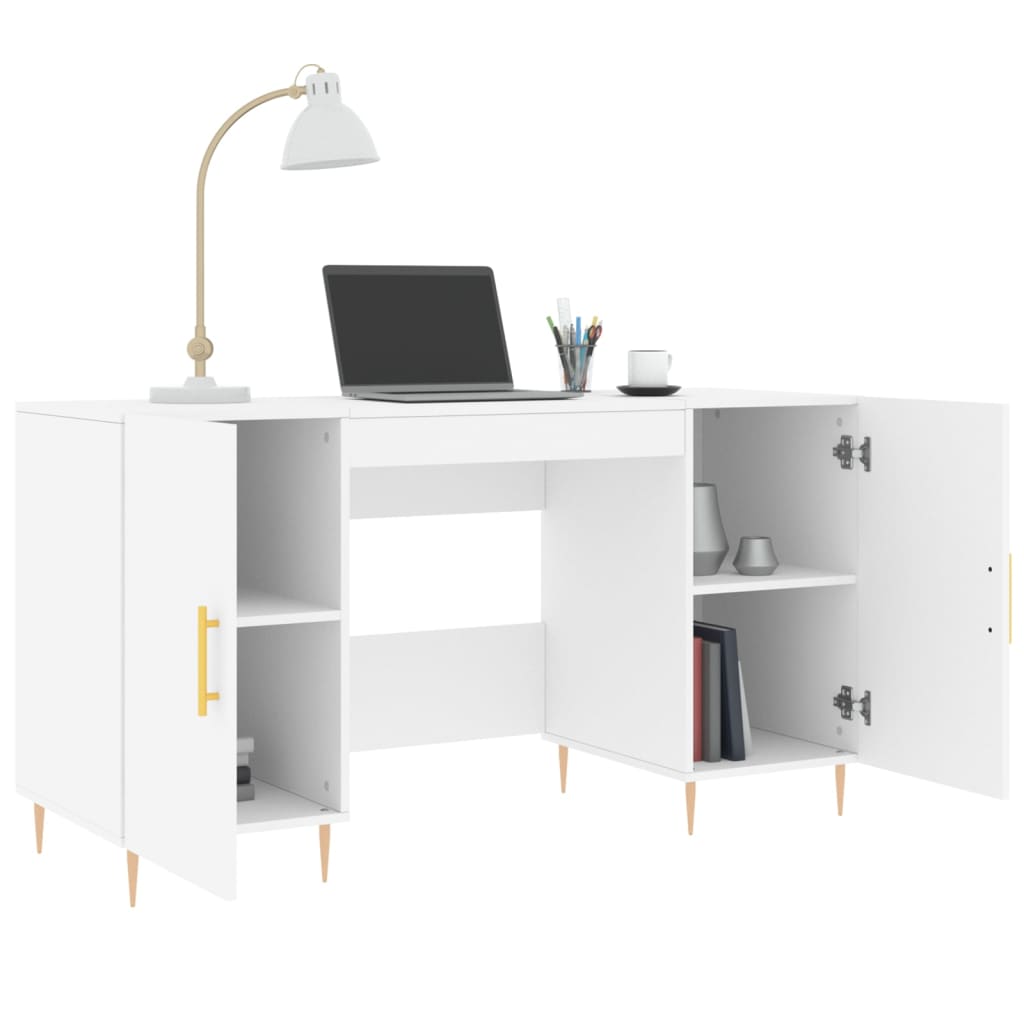 Schreibtisch Weiß 140x50x75 cm Holzwerkstoff - Premium Schreibtische  - Just €157.92! Shop now at homesales4u