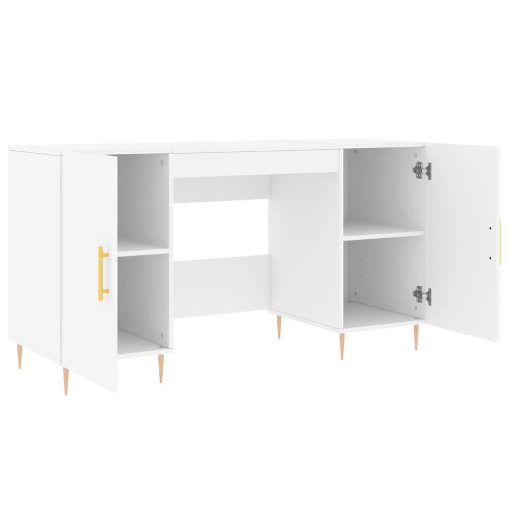 Schreibtisch Weiß 140x50x75 cm Holzwerkstoff - Premium Schreibtische  - Just €157.92! Shop now at homesales4u