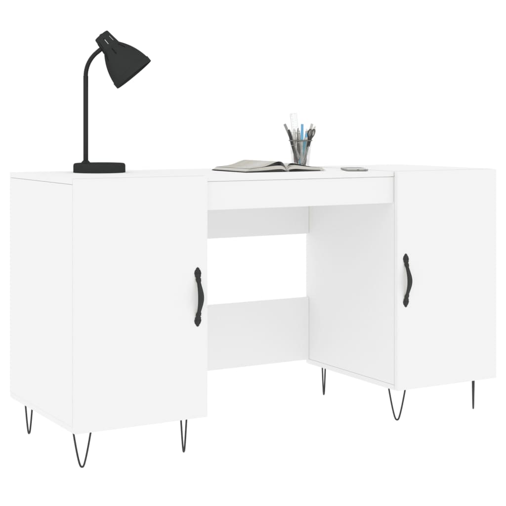 Schreibtisch Weiß 140x50x75 cm Holzwerkstoff - Premium Schreibtische  - Just €146.31! Shop now at homesales4u