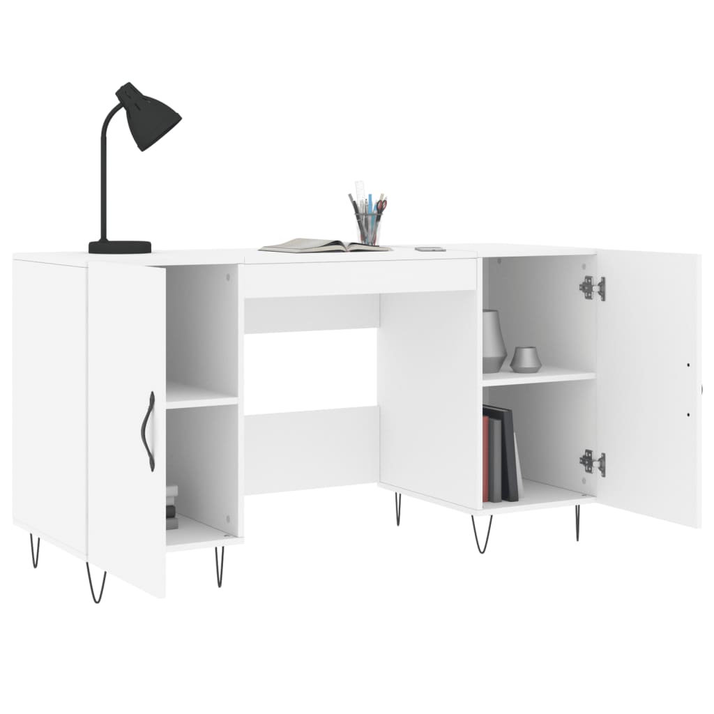 Schreibtisch Weiß 140x50x75 cm Holzwerkstoff - Premium Schreibtische  - Just €146.31! Shop now at homesales4u