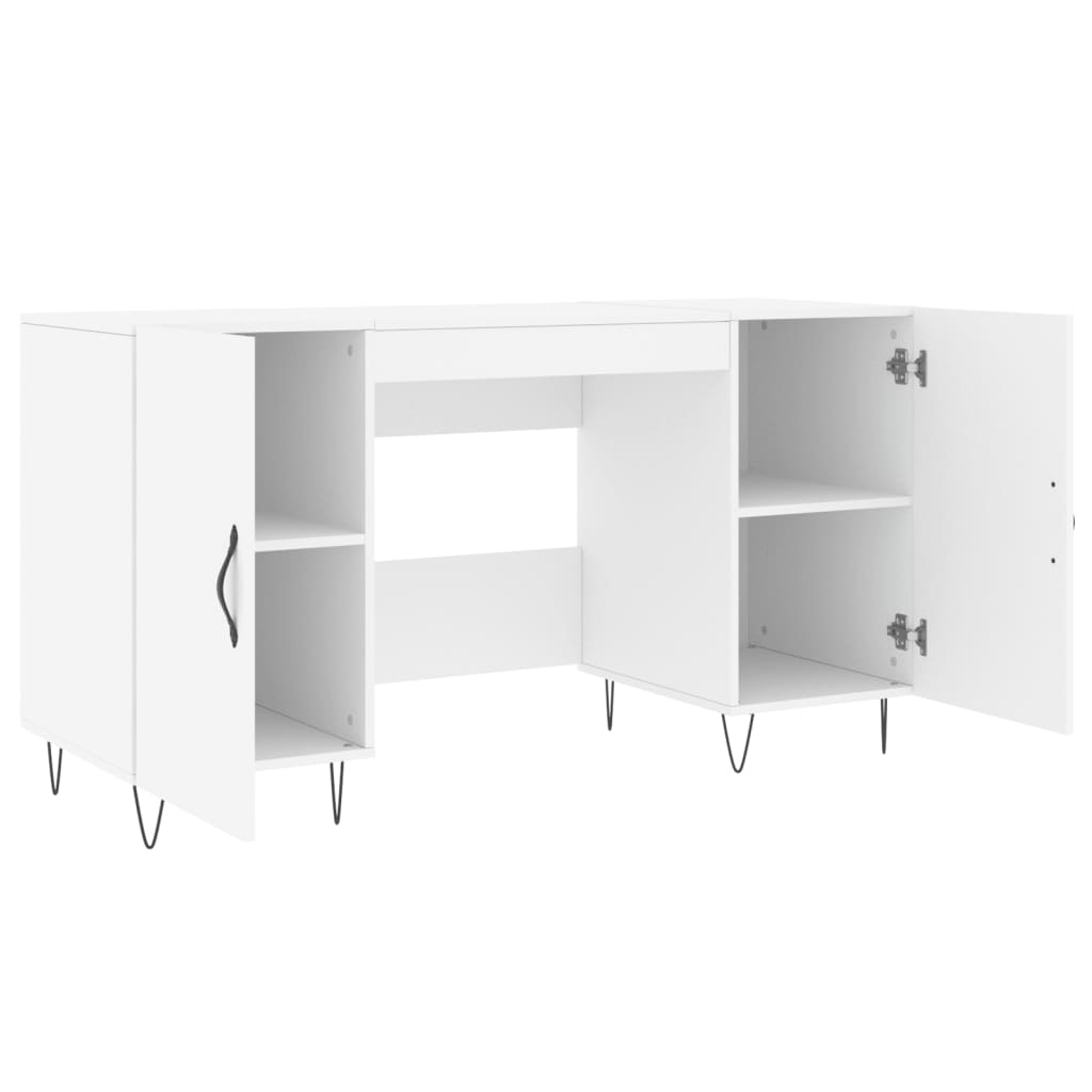 Schreibtisch Weiß 140x50x75 cm Holzwerkstoff - Premium Schreibtische  - Just €146.31! Shop now at homesales4u