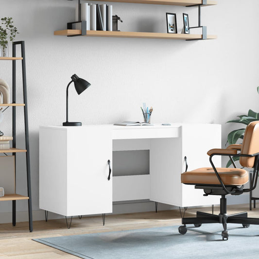 Schreibtisch Weiß 140x50x75 cm Holzwerkstoff - Premium Schreibtische  - Just €146.31! Shop now at homesales4u