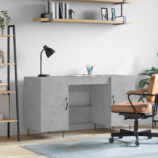 Schreibtisch Betongrau 140x50x75 cm Holzwerkstoff - Premium Schreibtische  - Just €141.76! Shop now at homesales4u