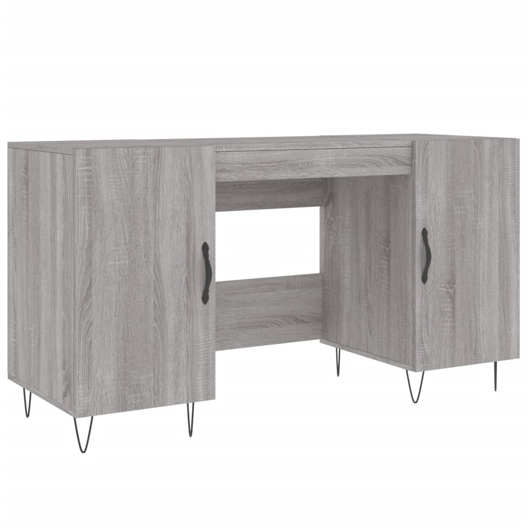 Schreibtisch Grau Sonoma 140x50x75 cm Holzwerkstoff - Premium Schreibtische  - Just €146.35! Shop now at homesales4u