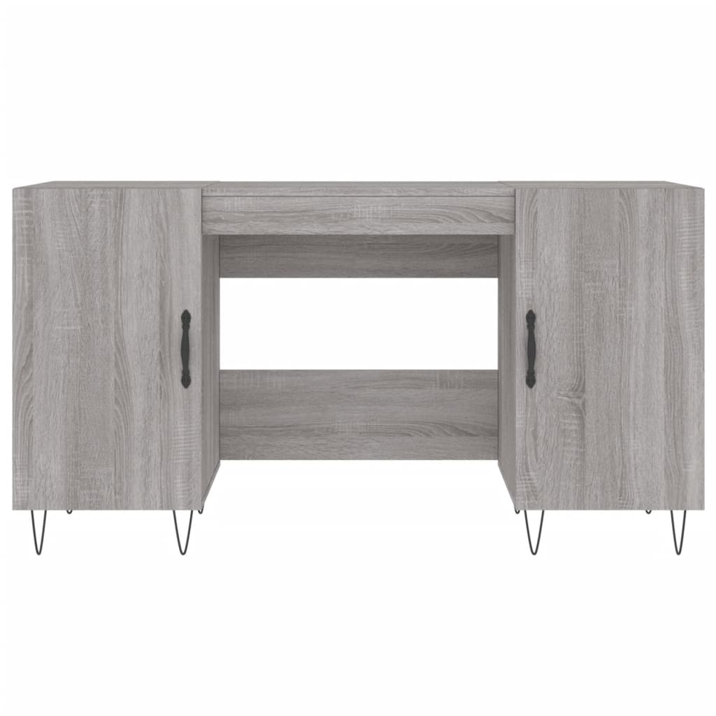 Schreibtisch Grau Sonoma 140x50x75 cm Holzwerkstoff - Premium Schreibtische  - Just €146.35! Shop now at homesales4u