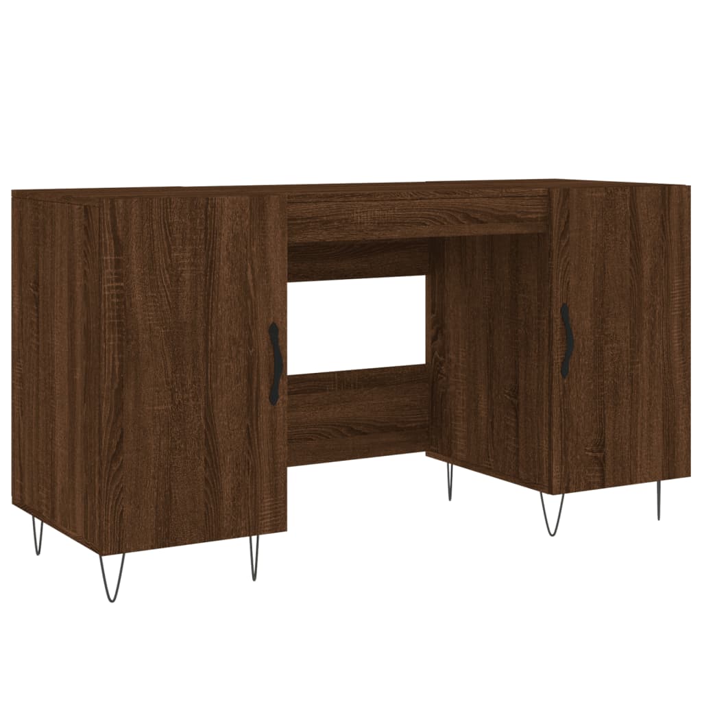 Schreibtisch Braun Eichen-Optik 140x50x75 cm Holzwerkstoff - Premium Schreibtische  - Just €154.33! Shop now at homesales4u