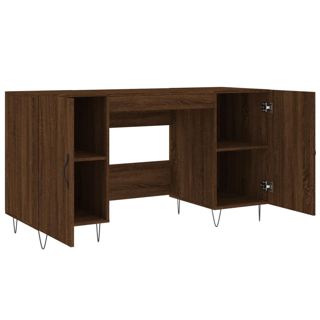 Schreibtisch Braun Eichen-Optik 140x50x75 cm Holzwerkstoff - Premium Schreibtische  - Just €154.33! Shop now at homesales4u