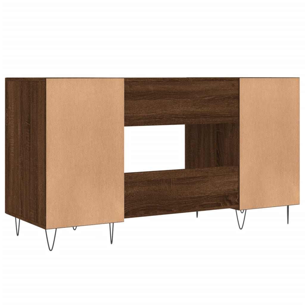 Schreibtisch Braun Eichen-Optik 140x50x75 cm Holzwerkstoff - Premium Schreibtische  - Just €154.33! Shop now at homesales4u
