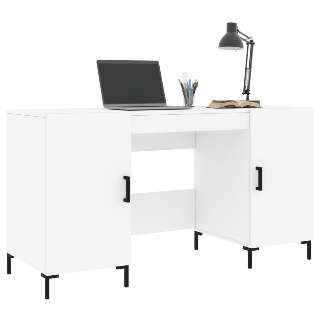 Schreibtisch Weiß 140x50x75 cm Holzwerkstoff - Premium Schreibtische  - Just €156.93! Shop now at homesales4u