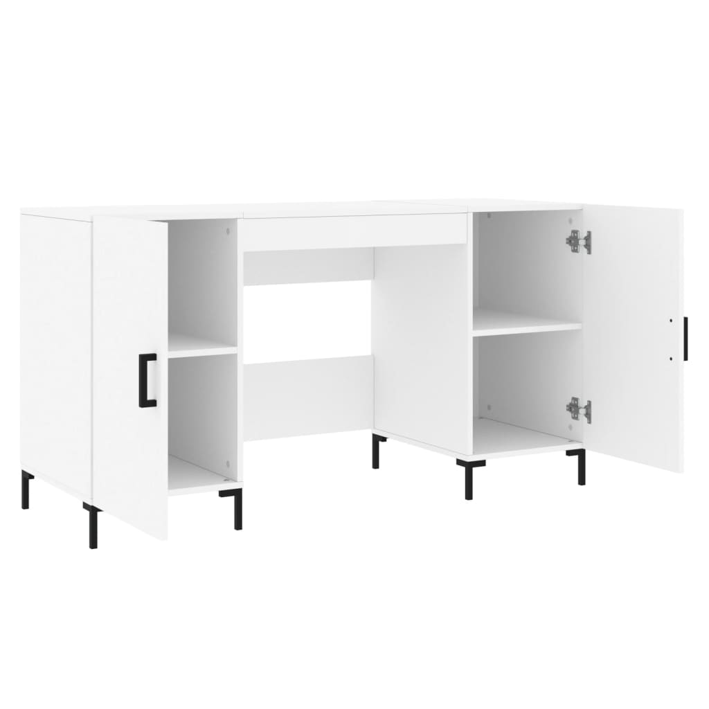 Schreibtisch Weiß 140x50x75 cm Holzwerkstoff - Premium Schreibtische  - Just €156.93! Shop now at homesales4u