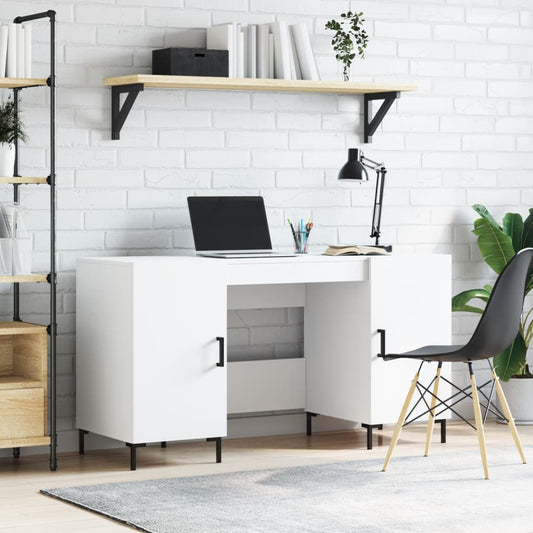Schreibtisch Weiß 140x50x75 cm Holzwerkstoff - Premium Schreibtische  - Just €156.93! Shop now at homesales4u