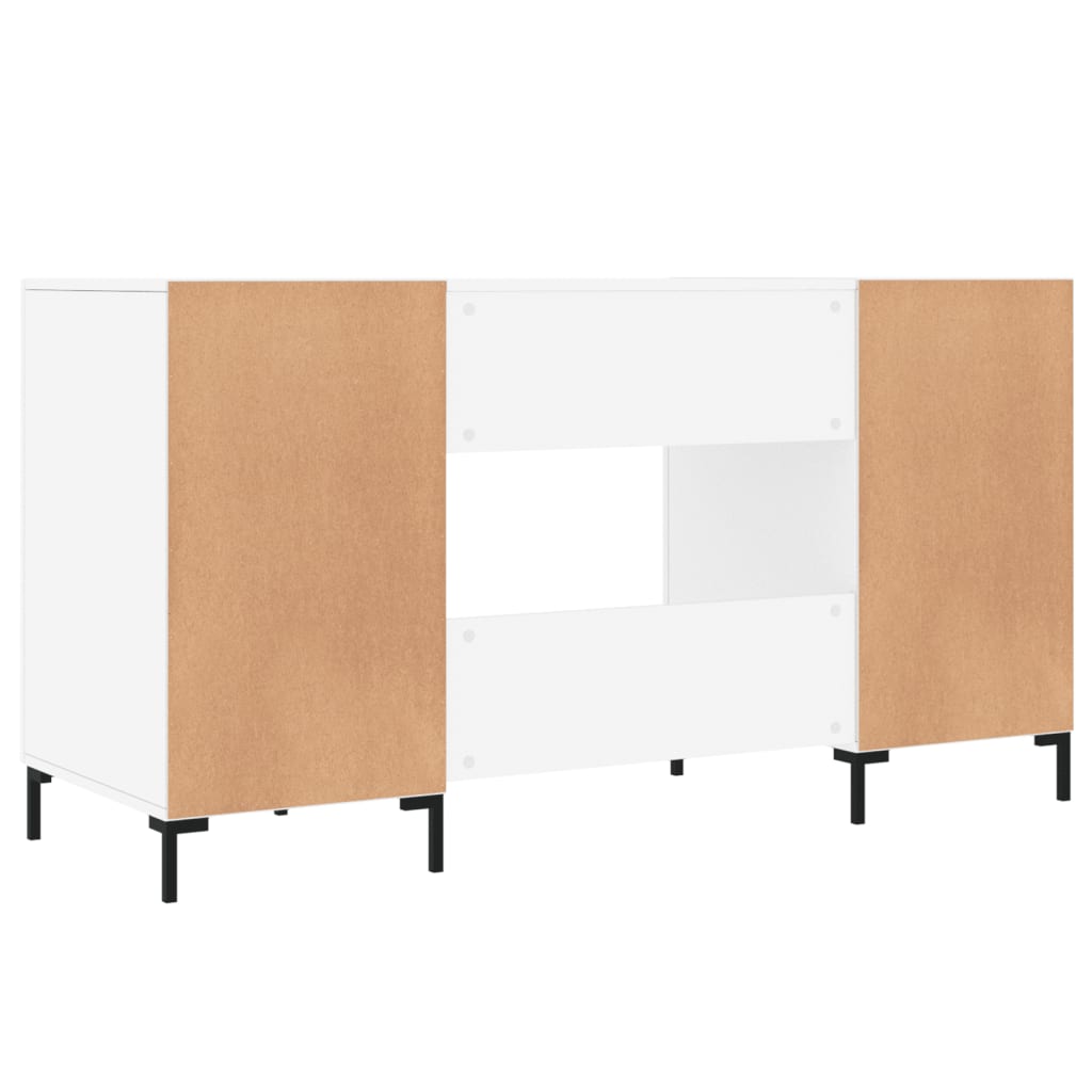 Schreibtisch Hochglanz-Weiß 140x50x75 cm Holzwerkstoff - Premium Schreibtische  - Just €167.34! Shop now at homesales4u