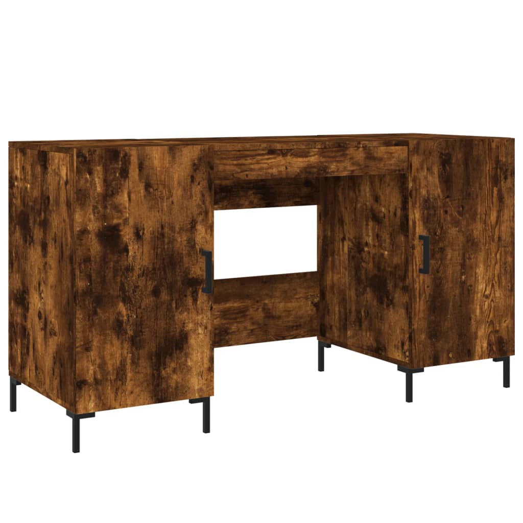 Schreibtisch Räuchereiche 140x50x75 cm Holzwerkstoff - Premium Schreibtische  - Just €151.58! Shop now at homesales4u