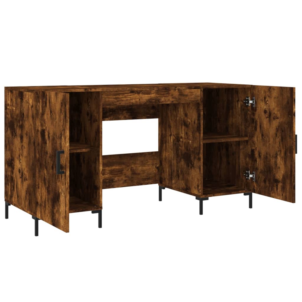 Schreibtisch Räuchereiche 140x50x75 cm Holzwerkstoff - Premium Schreibtische  - Just €151.58! Shop now at homesales4u