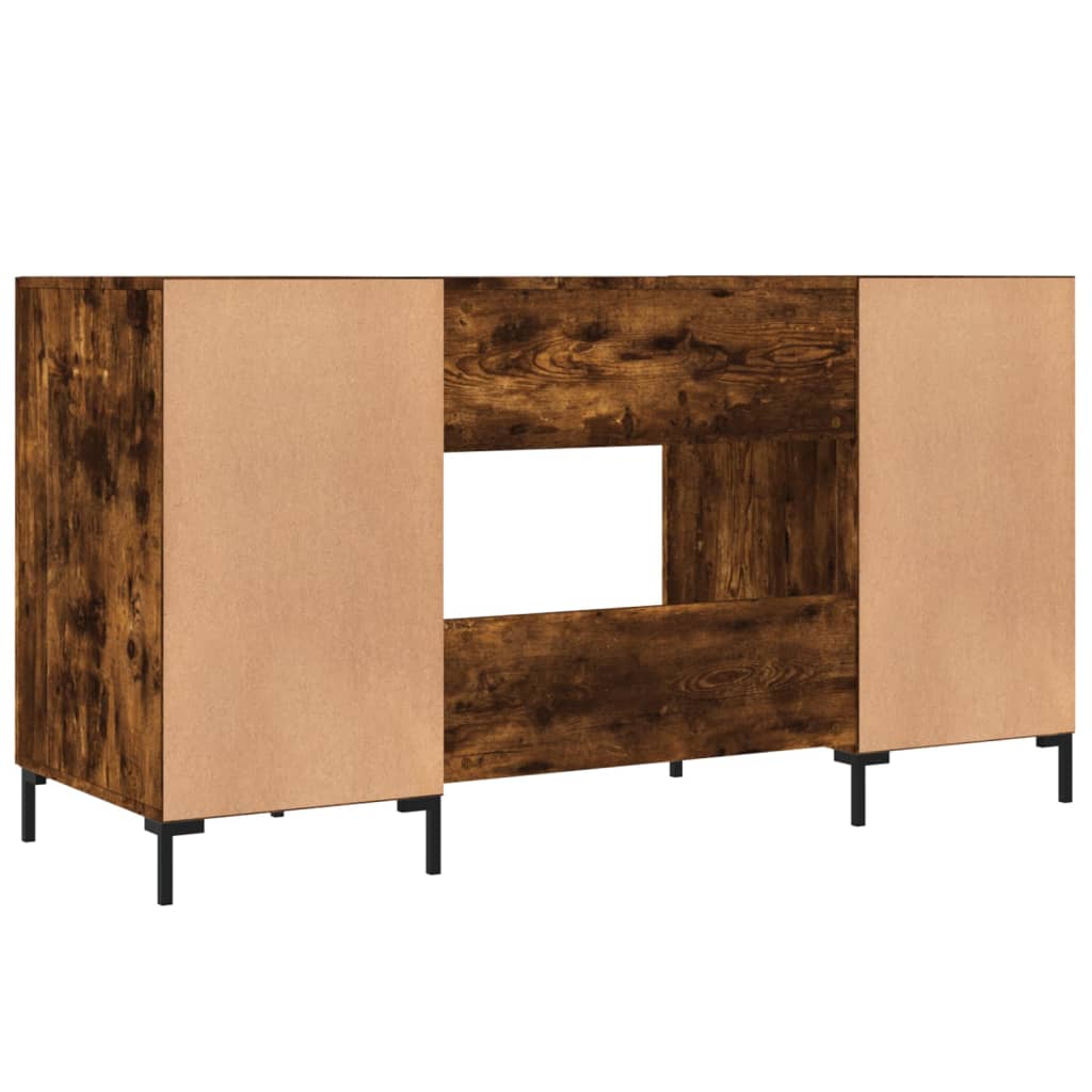 Schreibtisch Räuchereiche 140x50x75 cm Holzwerkstoff - Premium Schreibtische  - Just €151.58! Shop now at homesales4u