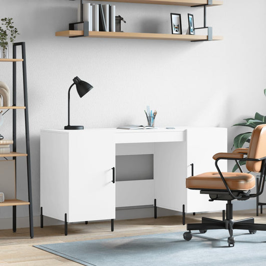 Schreibtisch Weiß 140x50x75 cm Holzwerkstoff - Premium Schreibtische  - Just €168.02! Shop now at homesales4u