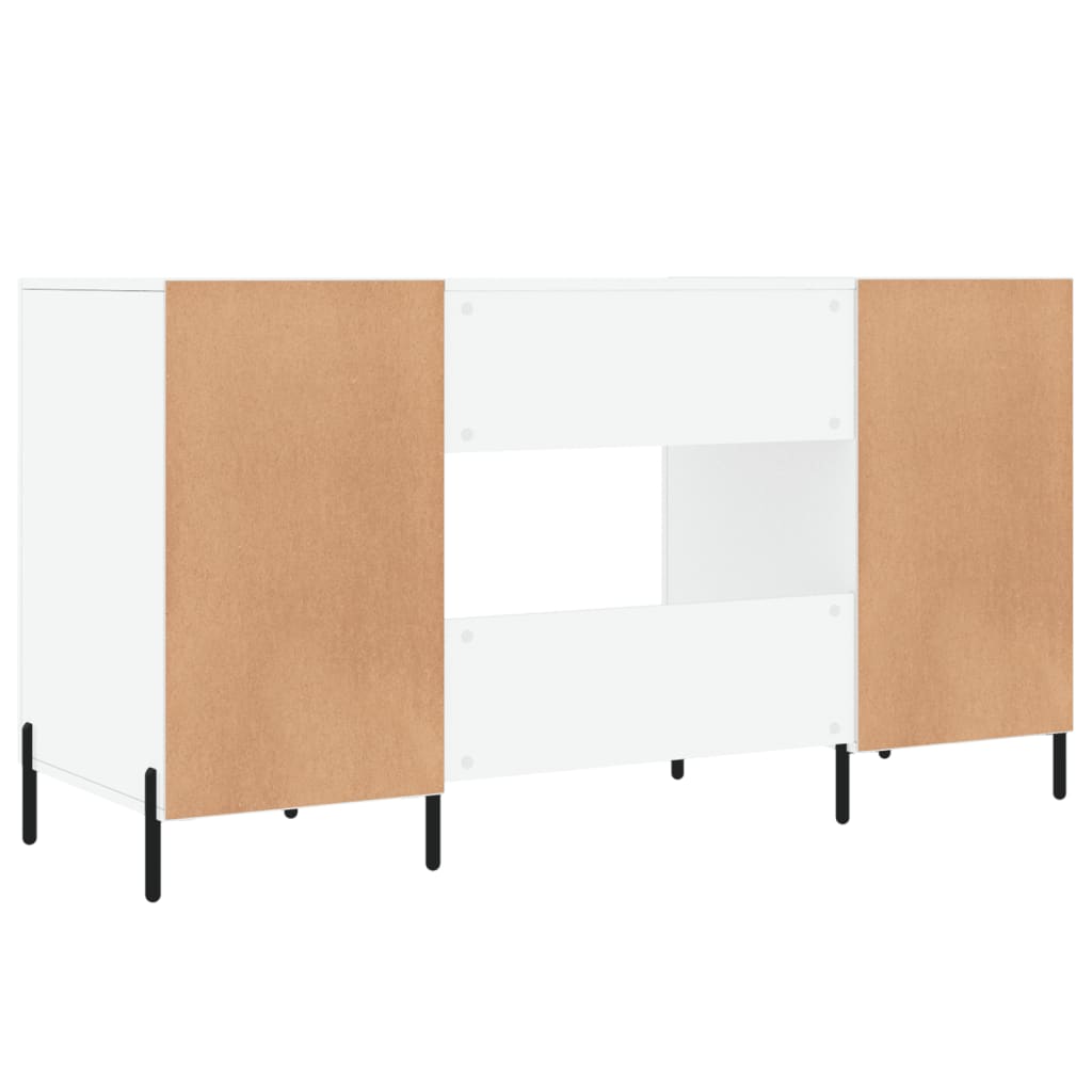 Schreibtisch Hochglanz-Weiß 140x50x75 cm Holzwerkstoff - Premium Schreibtische  - Just €176.16! Shop now at homesales4u