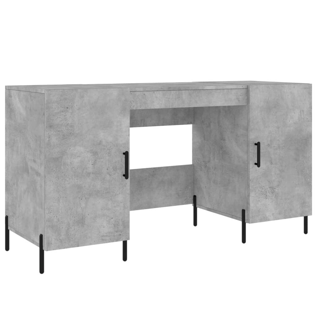 Schreibtisch Betongrau 140x50x75 cm Holzwerkstoff - Premium Schreibtische  - Just €159.48! Shop now at homesales4u