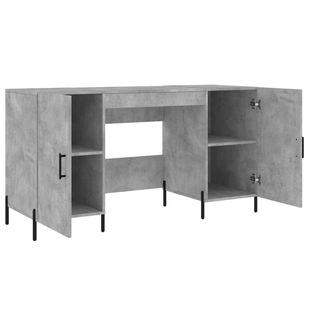 Schreibtisch Betongrau 140x50x75 cm Holzwerkstoff - Premium Schreibtische  - Just €159.48! Shop now at homesales4u