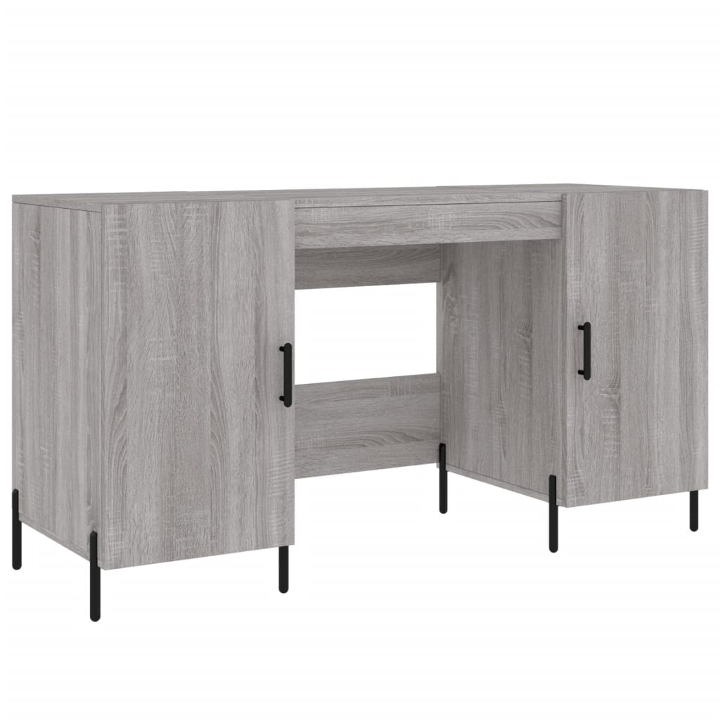 Schreibtisch Grau Sonoma 140x50x75 cm Holzwerkstoff - Premium Schreibtische  - Just €164.91! Shop now at homesales4u