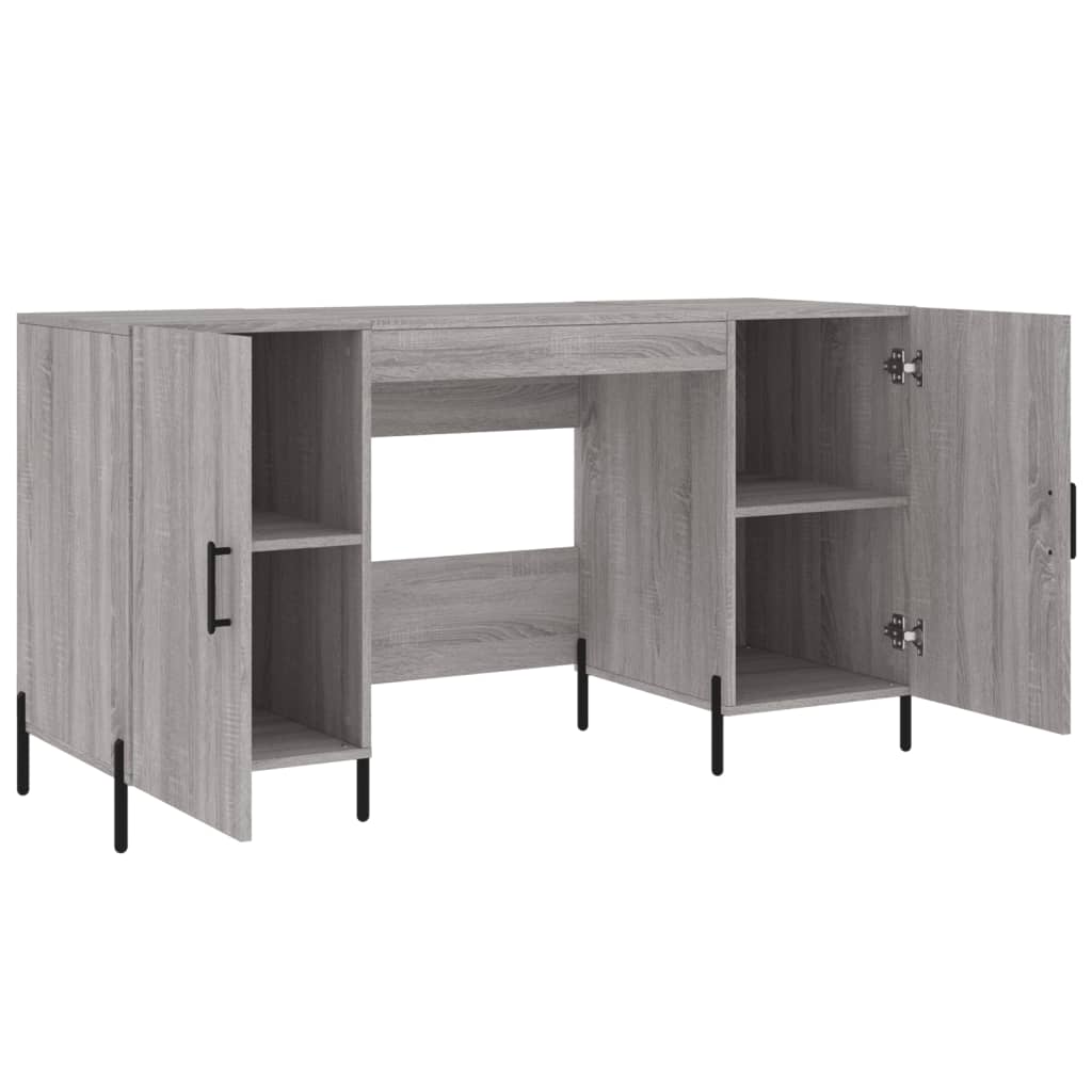 Schreibtisch Grau Sonoma 140x50x75 cm Holzwerkstoff - Premium Schreibtische  - Just €164.91! Shop now at homesales4u