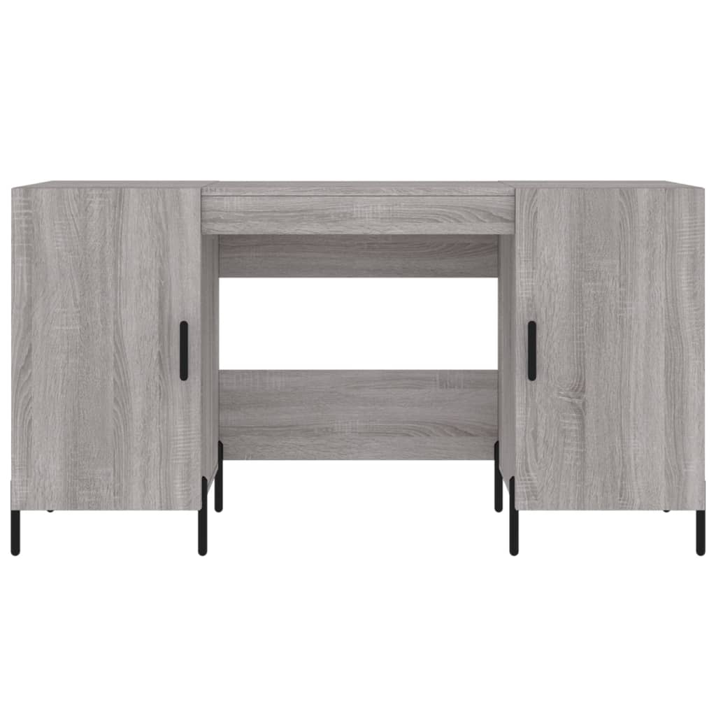Schreibtisch Grau Sonoma 140x50x75 cm Holzwerkstoff - Premium Schreibtische  - Just €164.91! Shop now at homesales4u