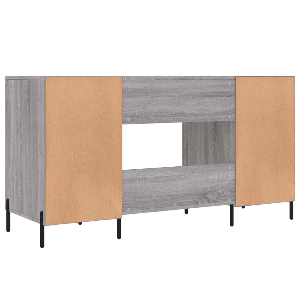 Schreibtisch Grau Sonoma 140x50x75 cm Holzwerkstoff - Premium Schreibtische  - Just €164.91! Shop now at homesales4u